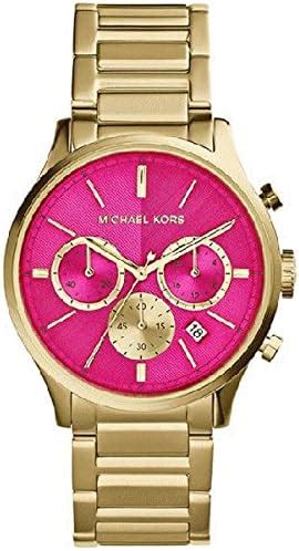 michael kors uhr gold mit pinkfarbenen ziffernblatt|Michael Kors armband herren.